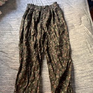 Green/Floral Lounge Pants